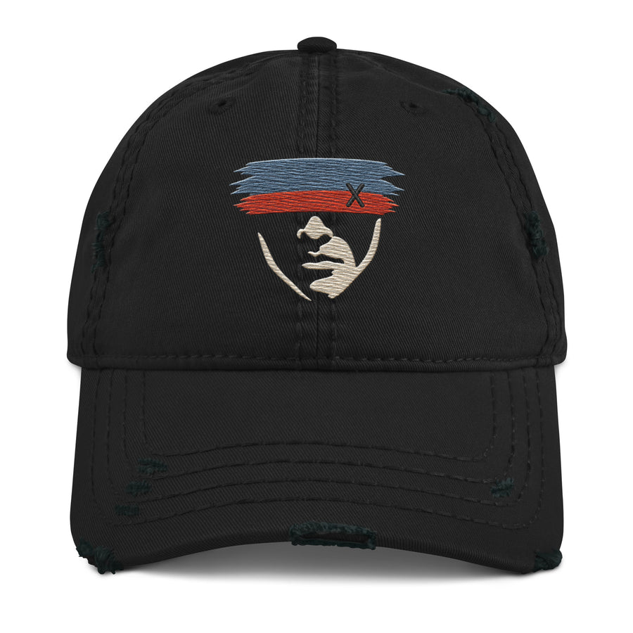 Witness Covered Face Distressed Dad Hat | Thread Your Voice