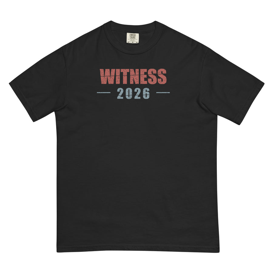 Witness 2026 Distressed Title Tee | Thread Your Voice