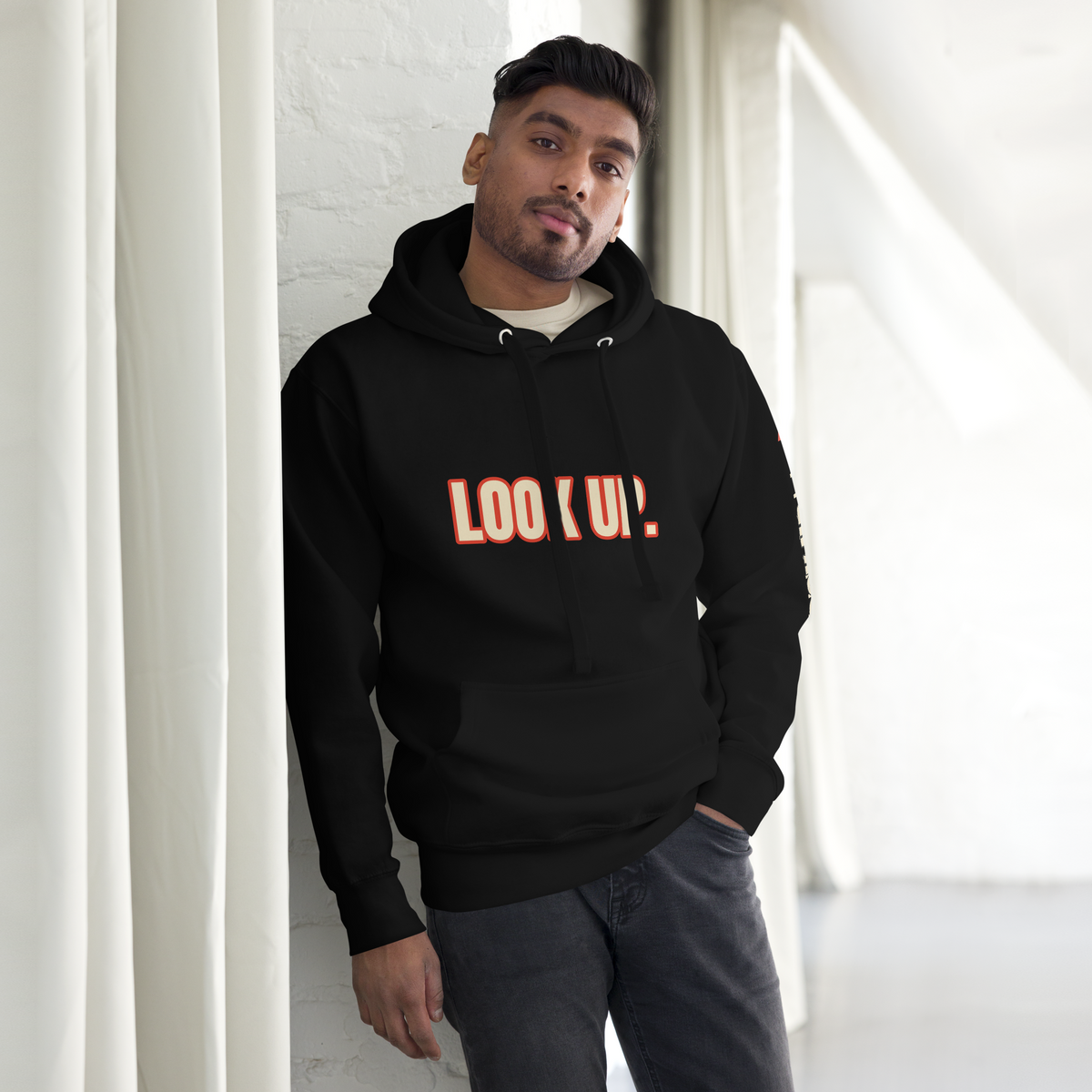 Truth Look Up Black Pullover Hoodie