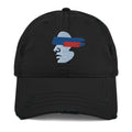 Witness Profile Distressed Dad Hat — product view.