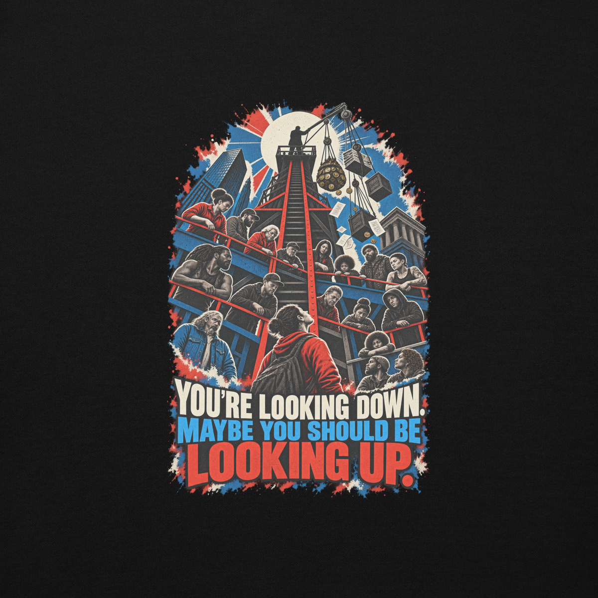 Truth Look Up Black Pullover Hoodie