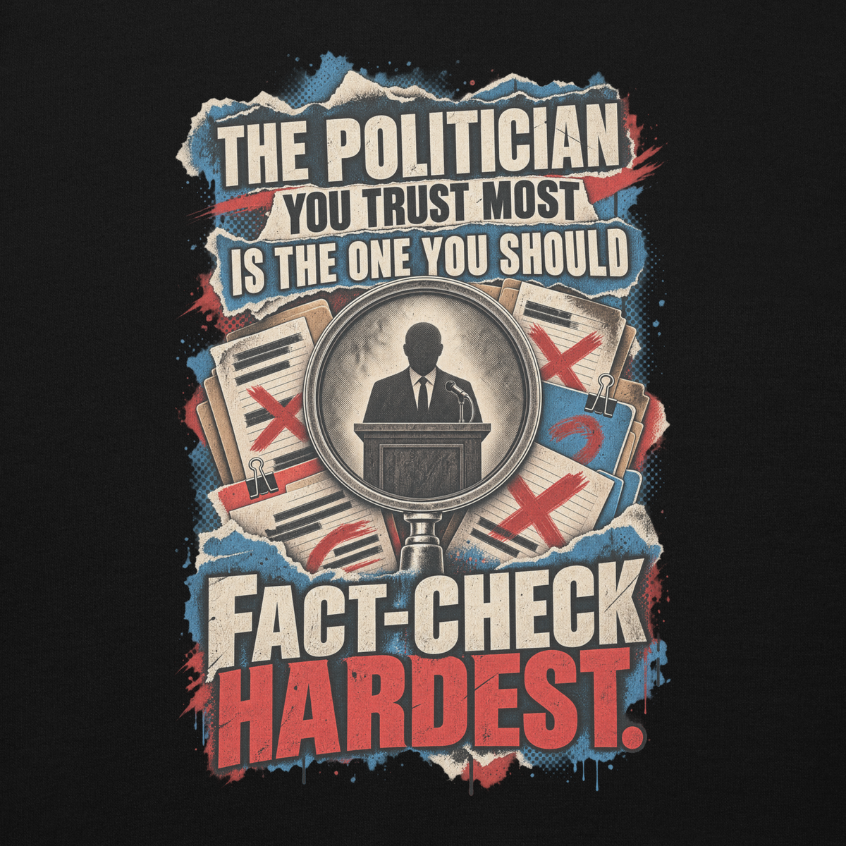 Truth Fact-Check Trust Pullover Hoodie