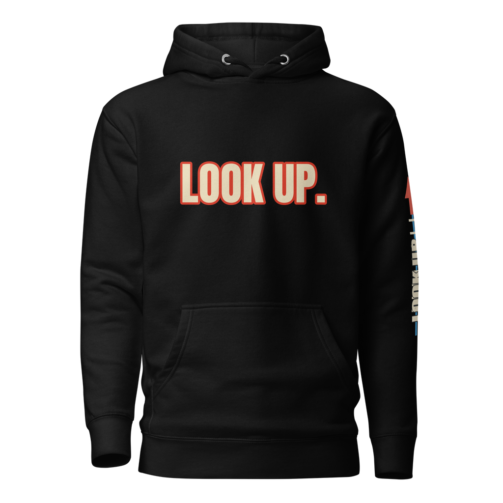 Truth Look Up Black Pullover Hoodie