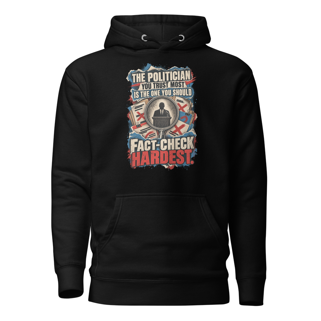 Truth Fact-Check Trust Pullover Hoodie