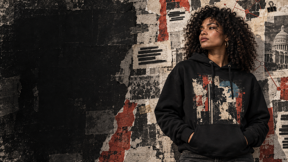 Truth Series apparel worn together in an urban setting