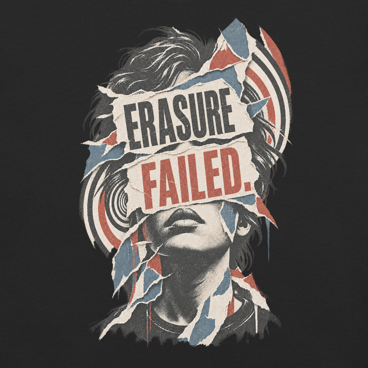 Erasure Failed. Heavyweight T-Shirt — product view.