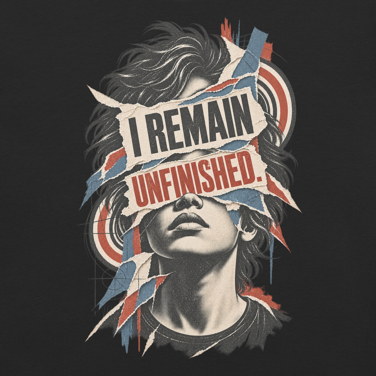 I Remain Unfinished. Heavyweight T-Shirt — product view.