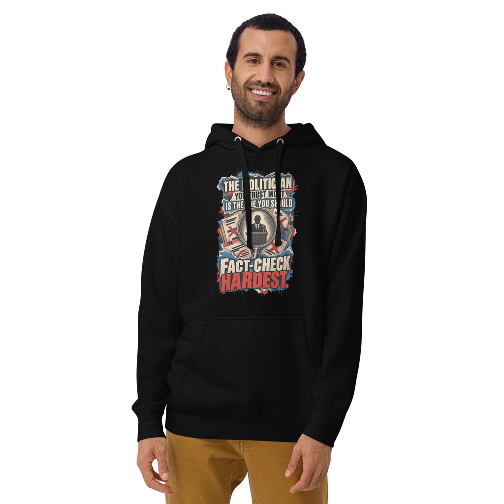 Truth Fact-Check Trust Pullover Hoodie