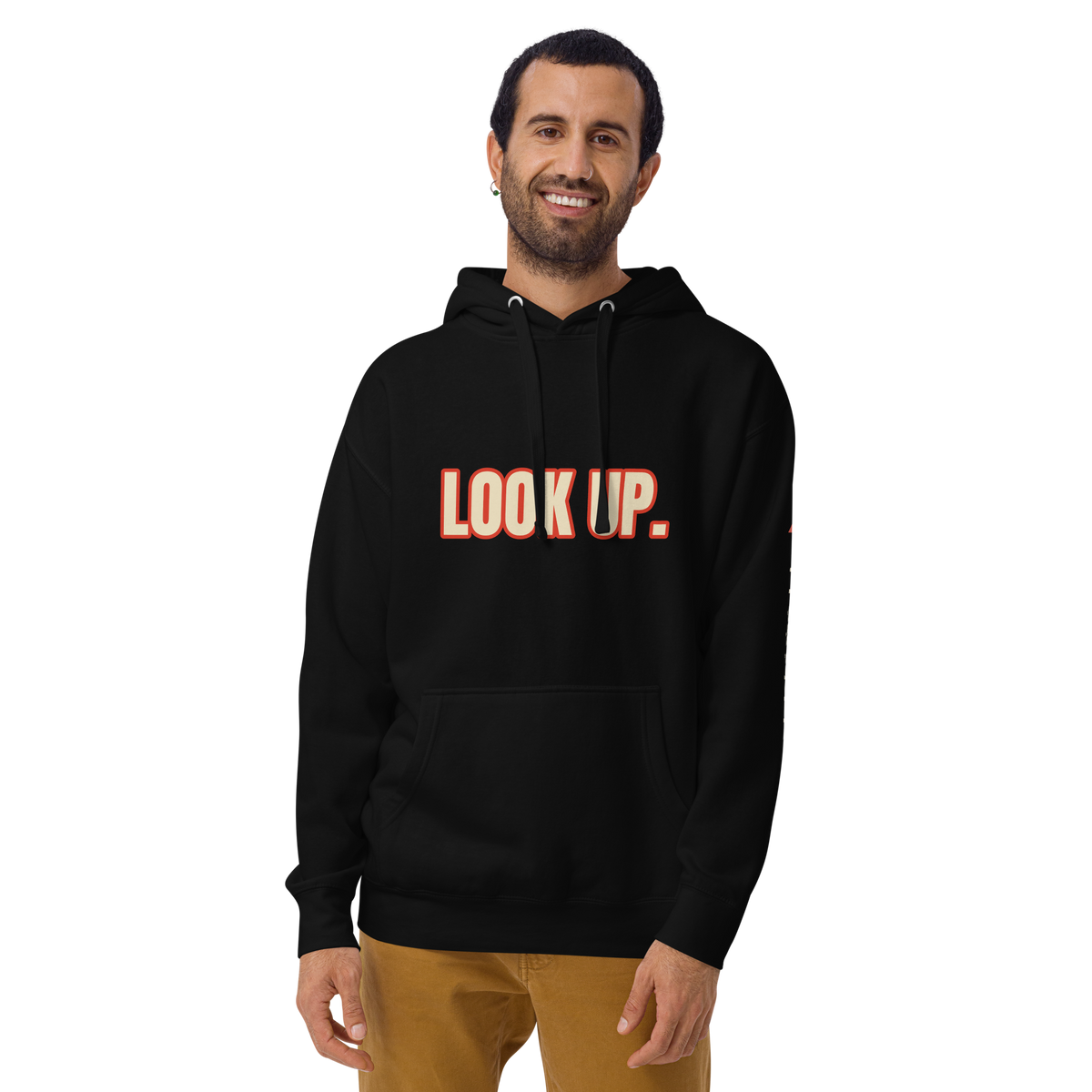 Truth Look Up Black Pullover Hoodie