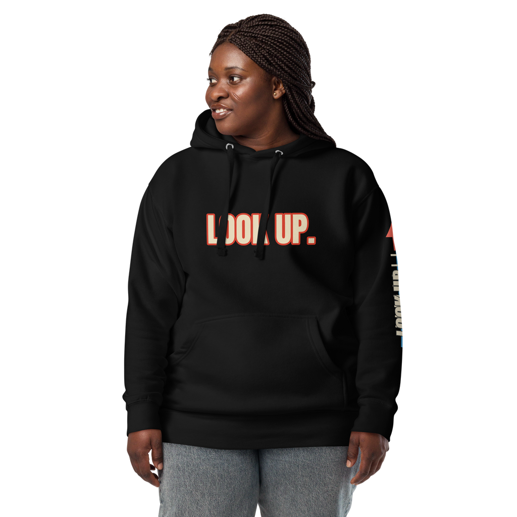 Truth Look Up Black Pullover Hoodie